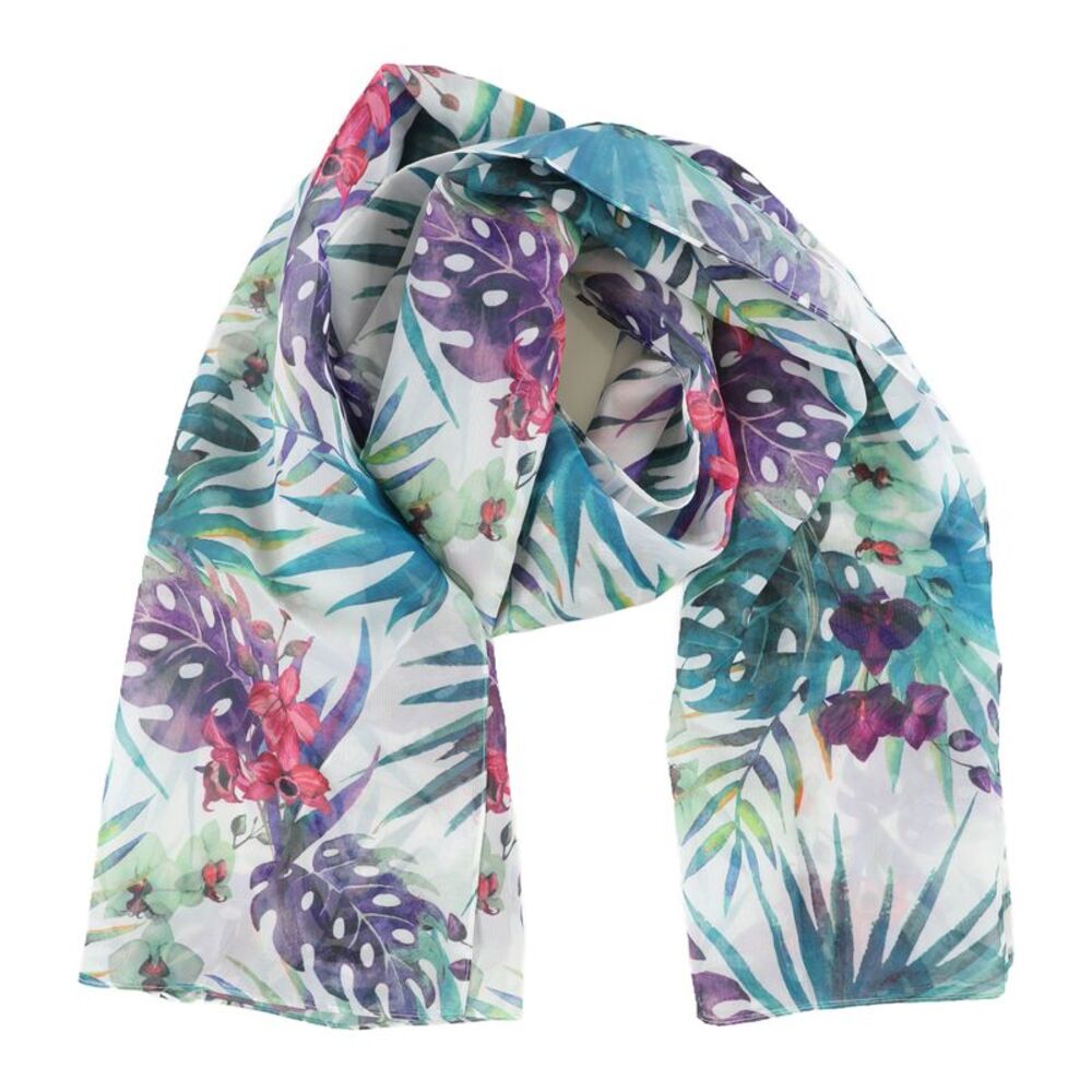 Verona Collection Womens Luxury Printed Chiffon Hijab Scarf Wrap, Multicolour...